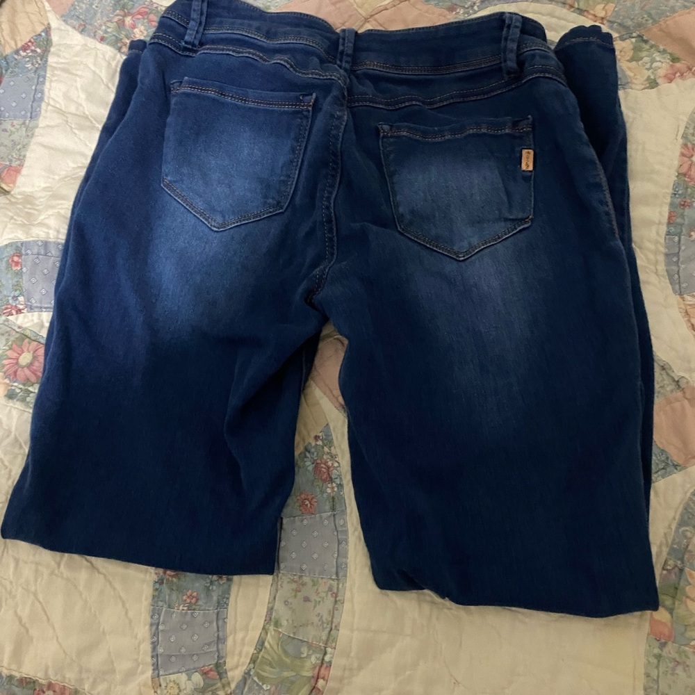 1822 Buttery Soft Blue Women's Jeans - Picture 4 of 8